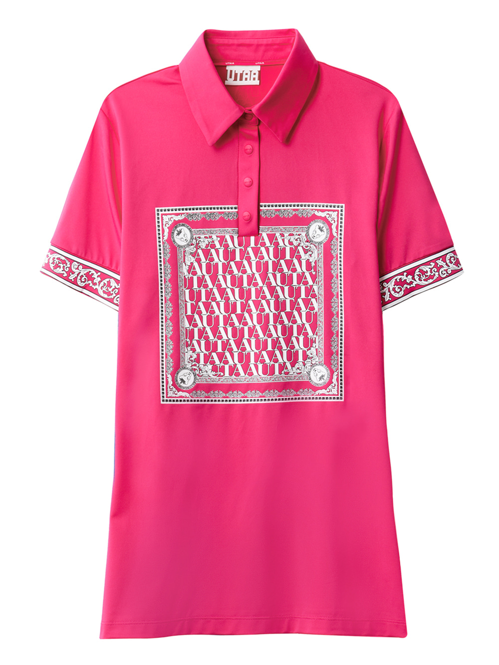 UTAA Swing Fit Blanc Baroque PK T-Shirts : Pink (UB2TSF340PK)