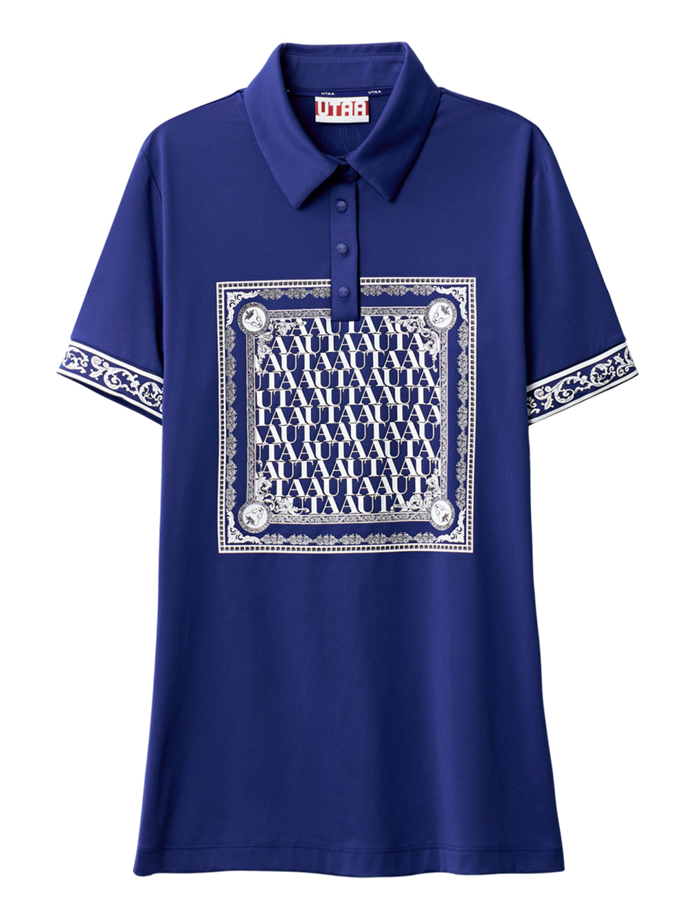 UTAA Swing Fit Blanc Baroque PK T-Shirts : Blue (UB2TSF340BL)