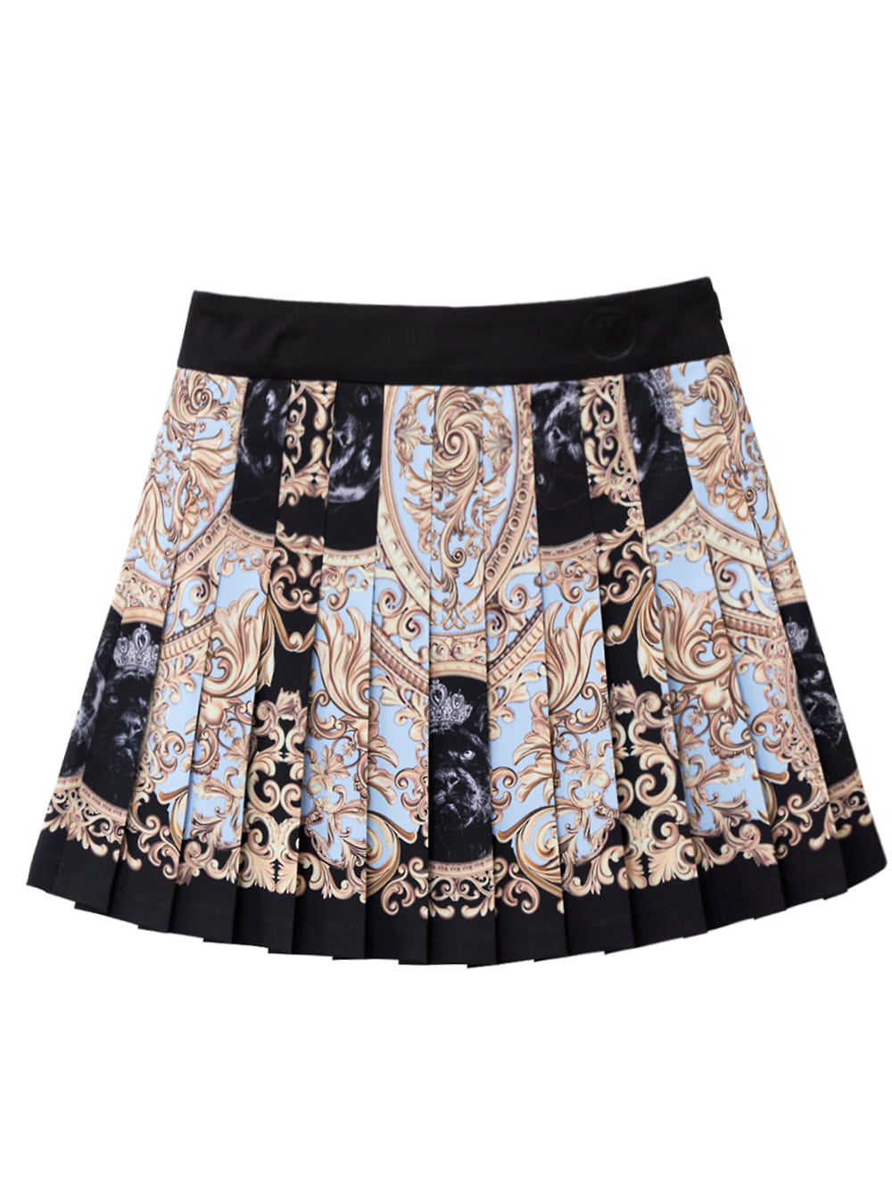 UTAA Folding Baroque Pleats Skirt : Black (UC2SKF302BK)