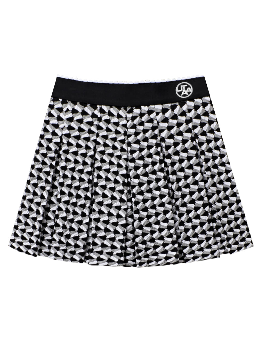 UTAA Spread Crinkle Flare Skirt : Grey (UB3SSF721GR)