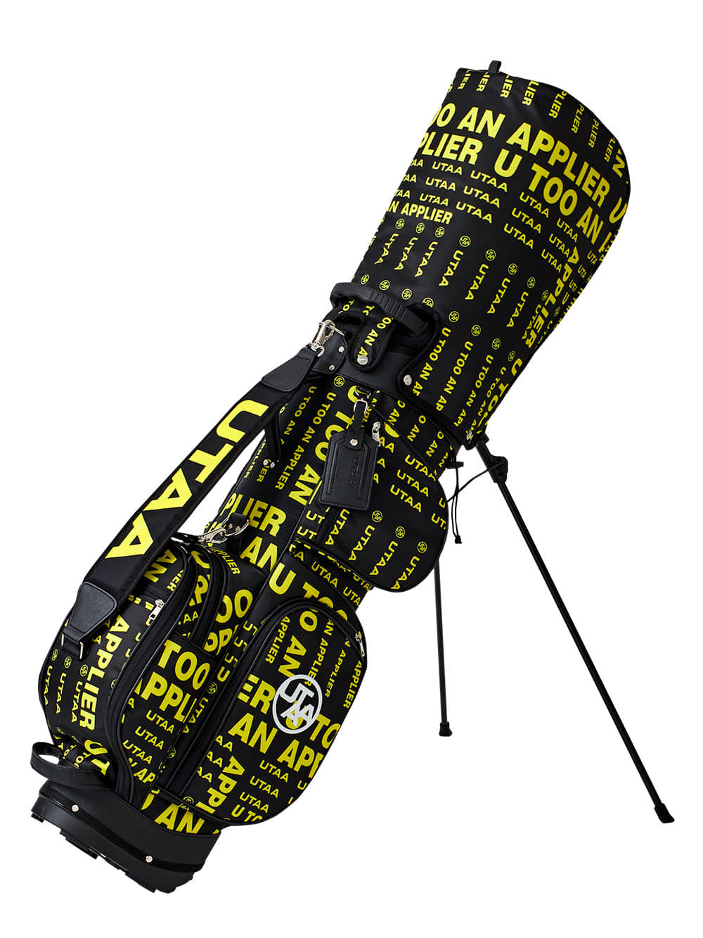 UTAA Logo Matrix Stand Caddie bag : Black (UC0GDU651BK)