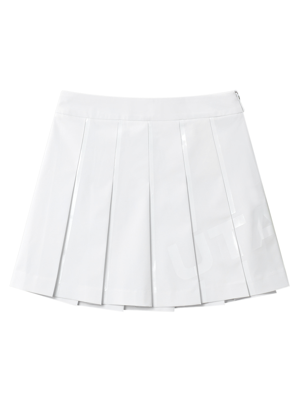 UTAA Welding Bounce Logo Flare Fan Skirt : White (UC1SKF120WH)
