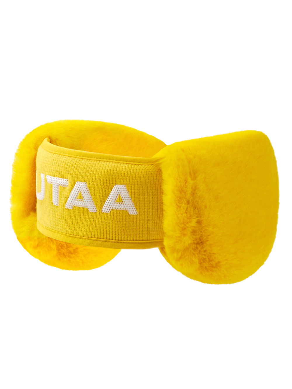 UTAA Logo Spangle Fur Ear Warmer : Yellow(UB4GXF624YE)