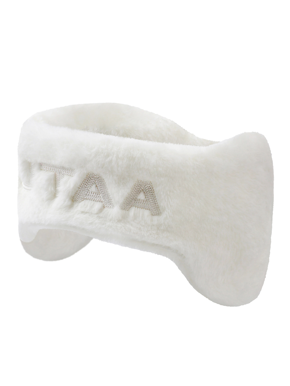 UTAA Logo Snow Fur Hair Band : White(UB4GXU627WH)