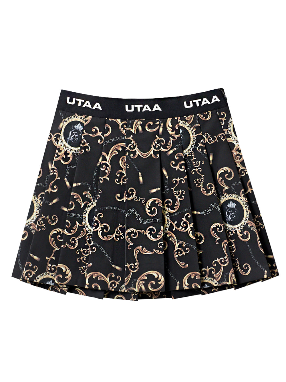 UTAA Cryptic Stellar Pleats Skirt : Black(UC1SKF831BK)