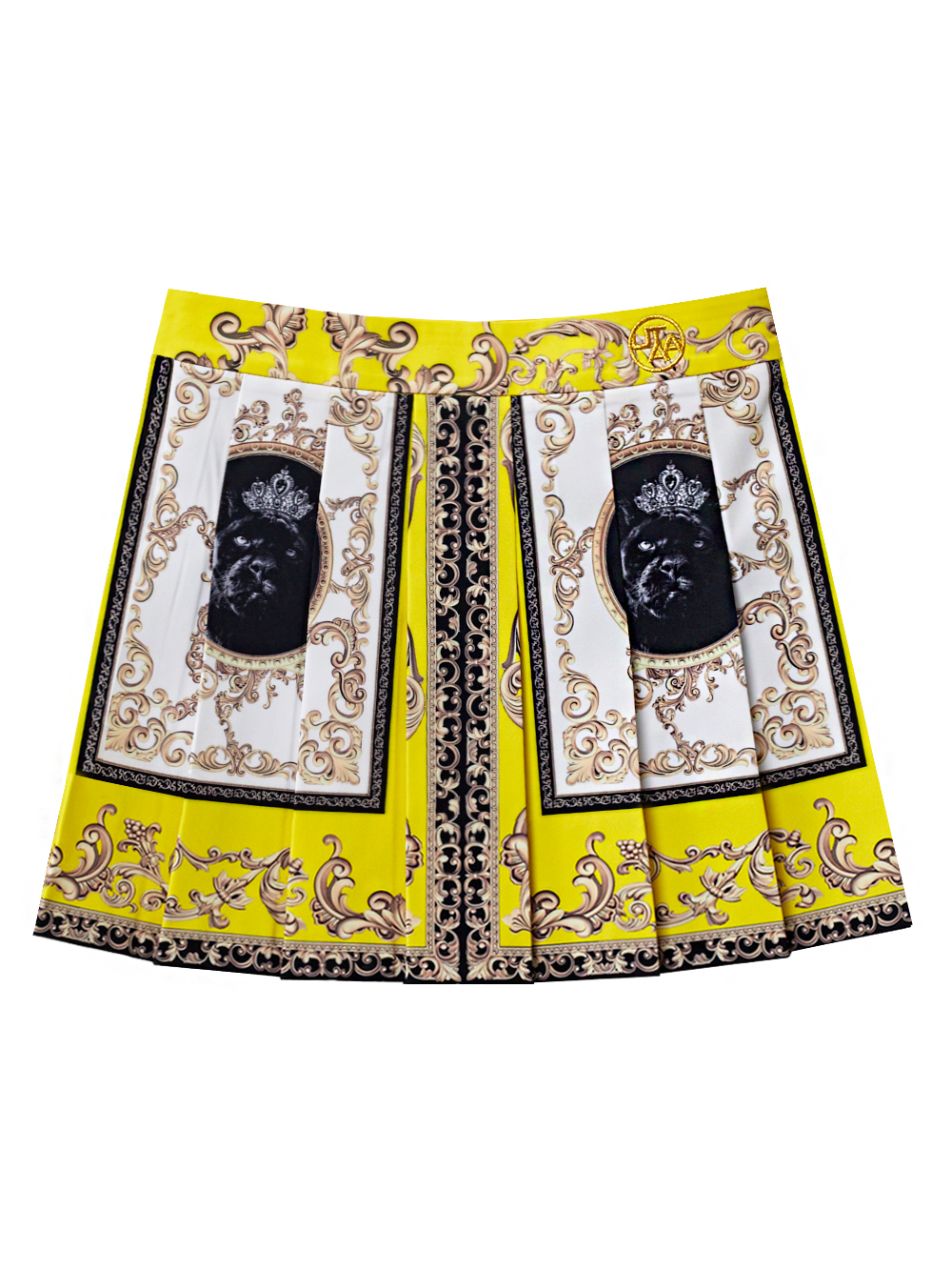UTAA Bright Baroque Short Skirt : Women&#039;s Yellow(UC2SKF303YE)