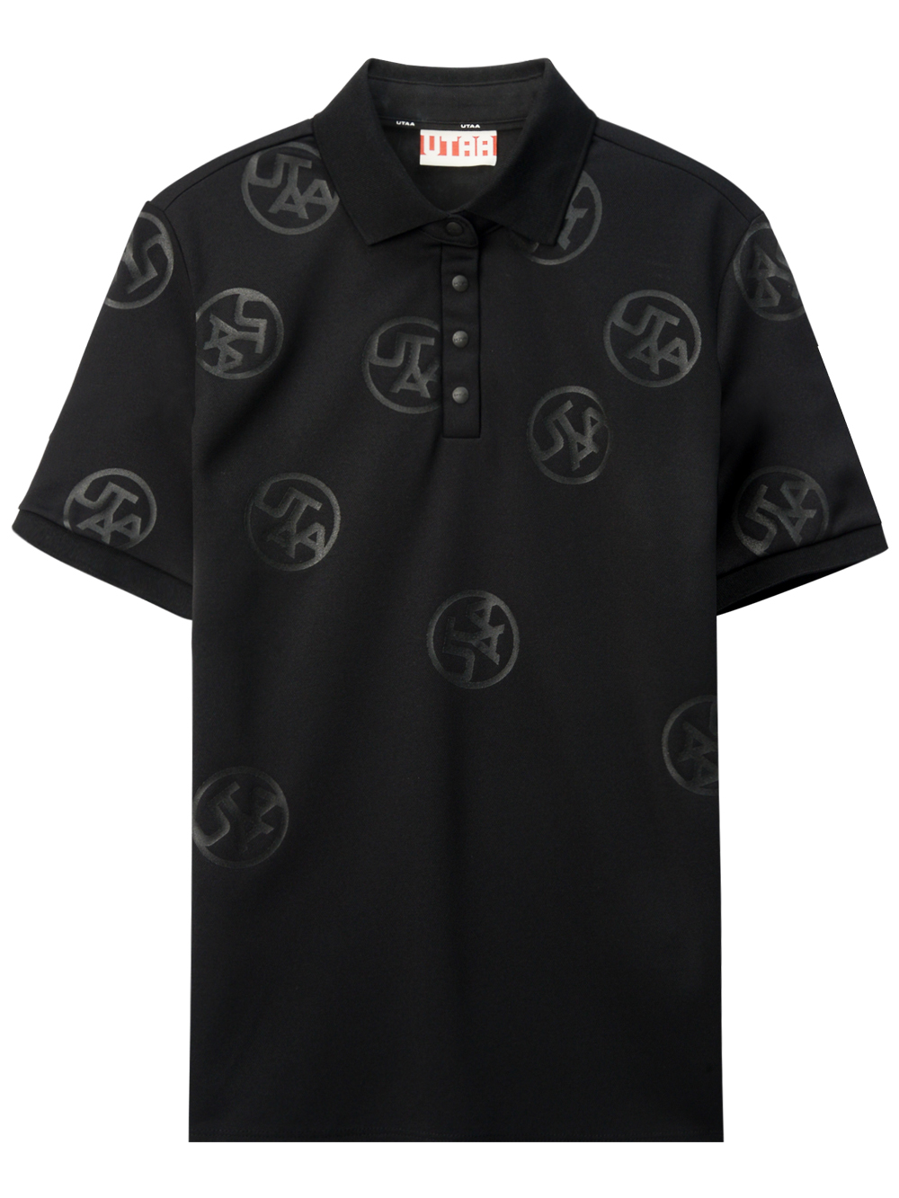 UTAA Logo Drop PK T-Shirts  : Men&#039;s Black  (UC2TSM295BK)