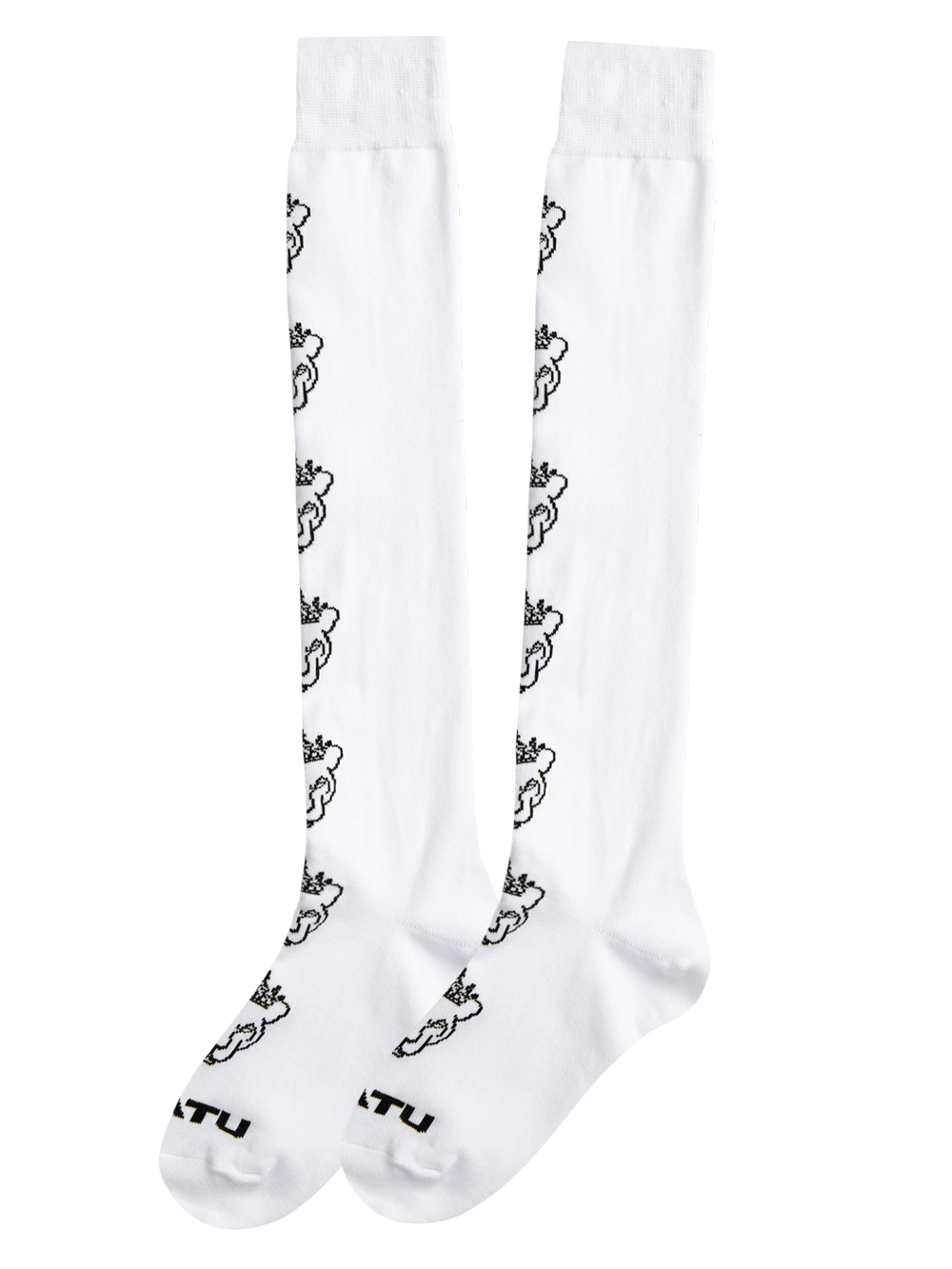 UTAA Crown Panther Knee Socks : White  (UC0GSF147WH)