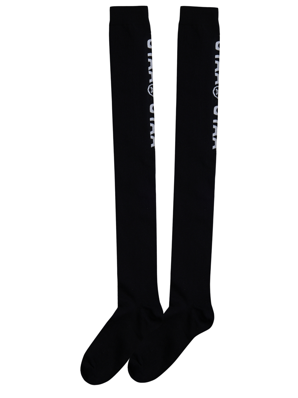 UTAA Double Logo Knee Socks : Black  (UC0GSF143BK)