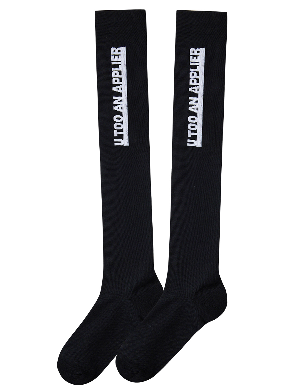 UTAA Logo Knee Socks : Black  (UC0GSF145BK)