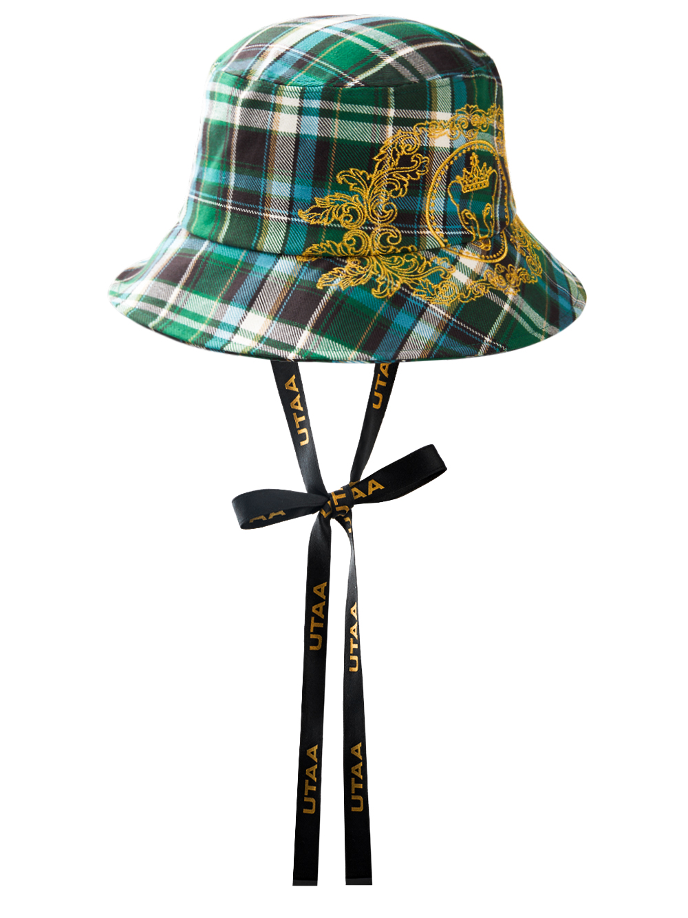 UTAA Imperial Gold Check Bucket Hat : Women&#039;s Green(UC0GCF163GN)