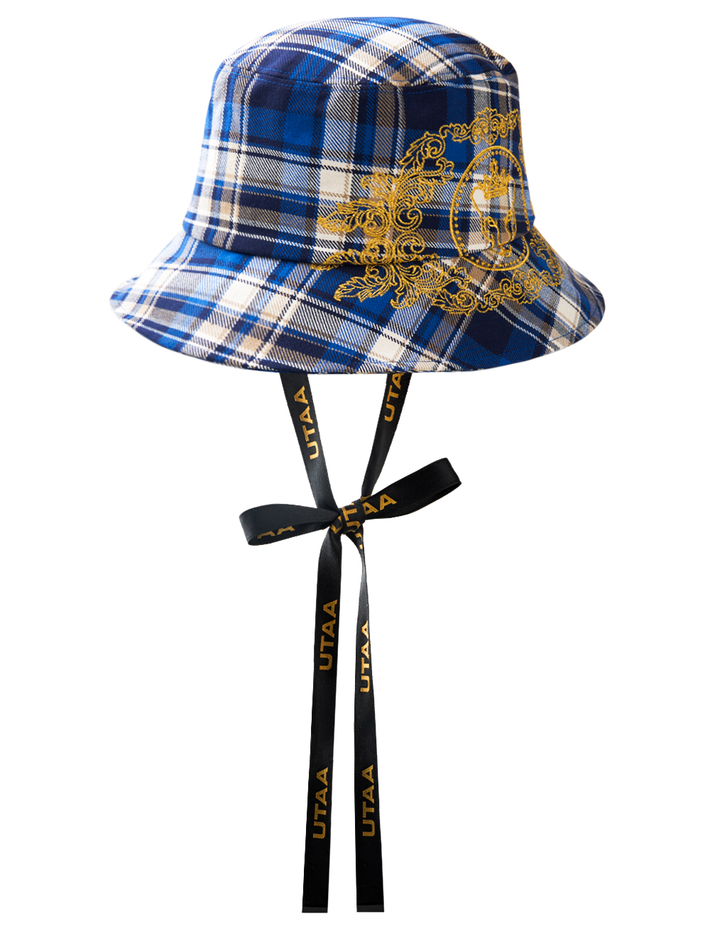 UTAA Imperial Gold Check Bucket Hat : Women&#039;s Blue(UC0GCF163BL)