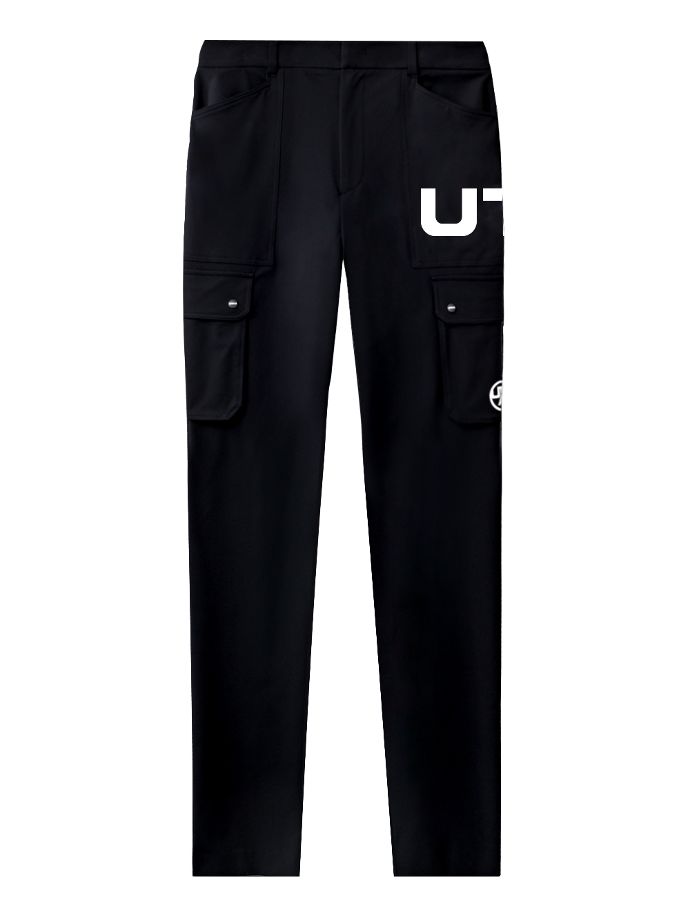 UTAA Double Pocket Logo Pants : Men&#039;s Black (UC4PTM426BK)