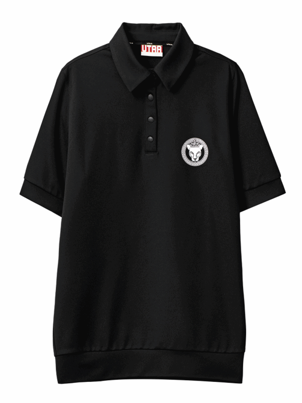 UTAA Scudo Ring Panther Polo Shirts  : Women&#039;s Black (UB2TSF380BK)