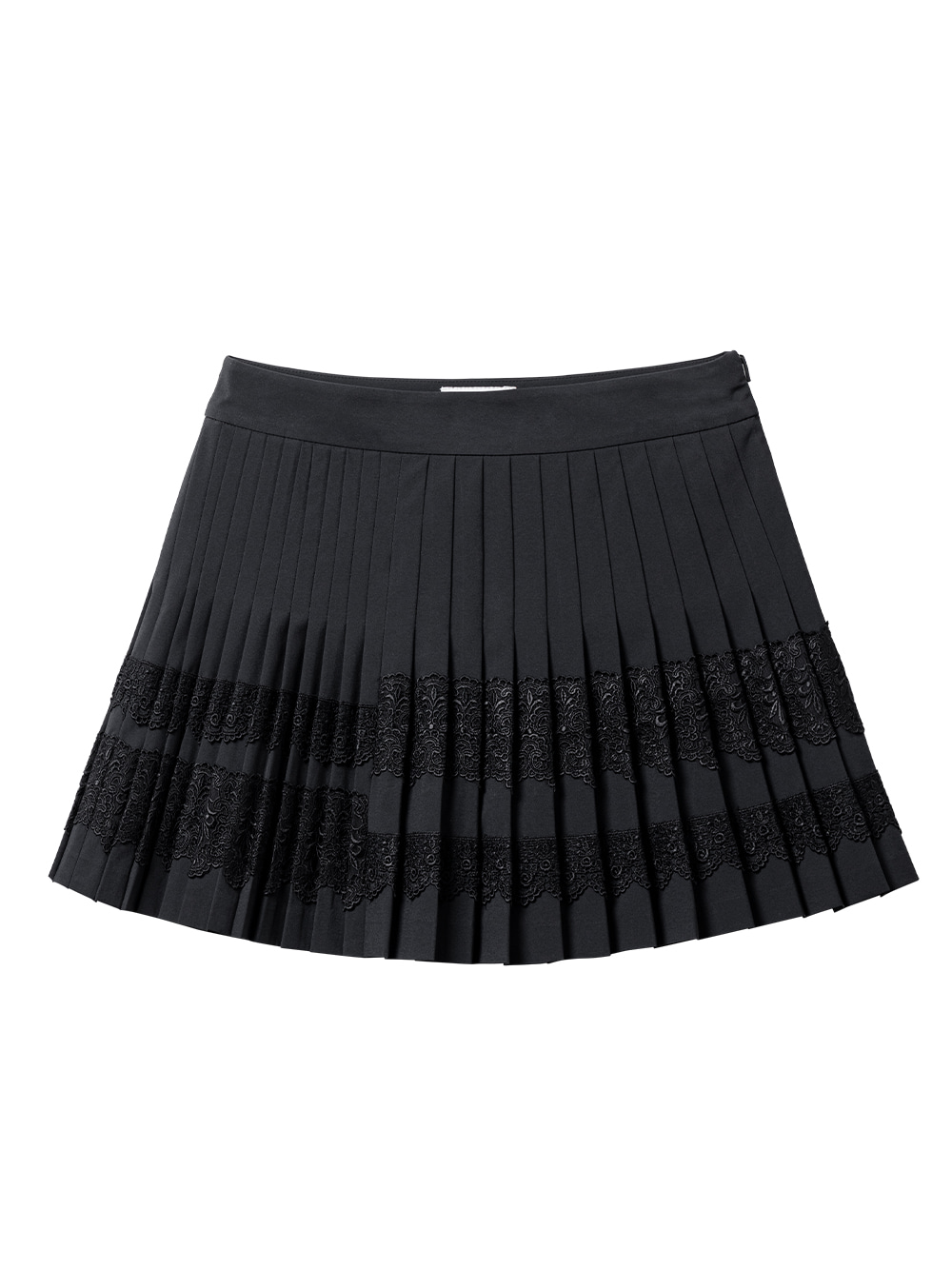 UTAA Lace Flare Skirt : Black (UB2SKF220BK)