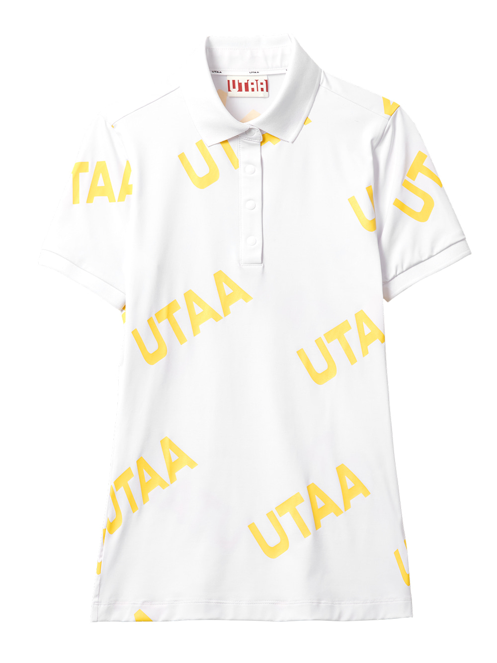 UTAA Logo Wave Polo T/shirts : Womens  (UA0TSF452WH)