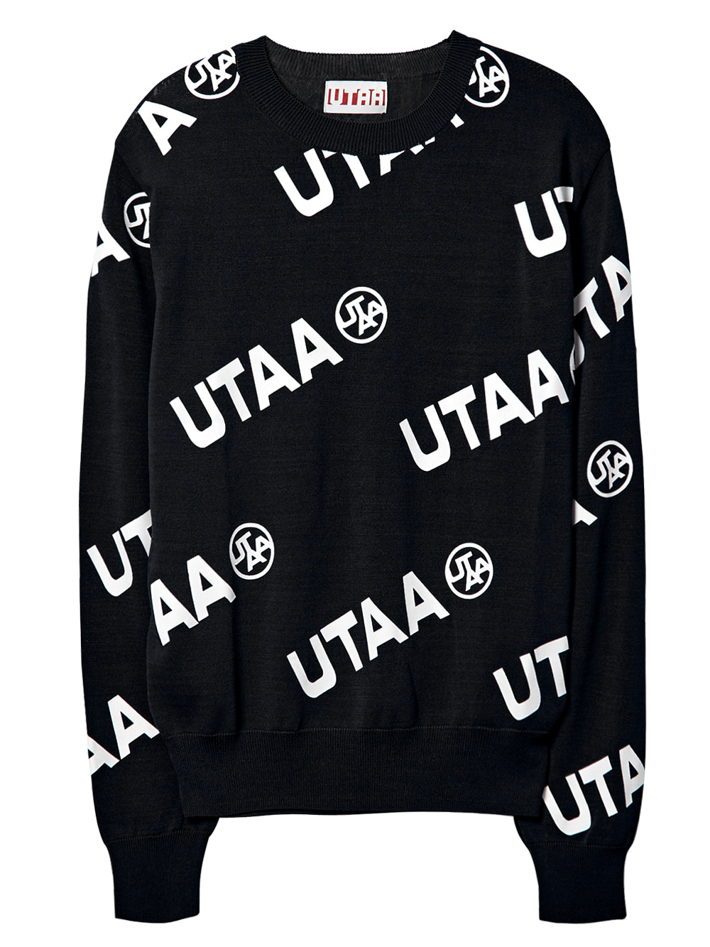 UTAA Post Logo wave Knit : Black (UB1KTF320BK)