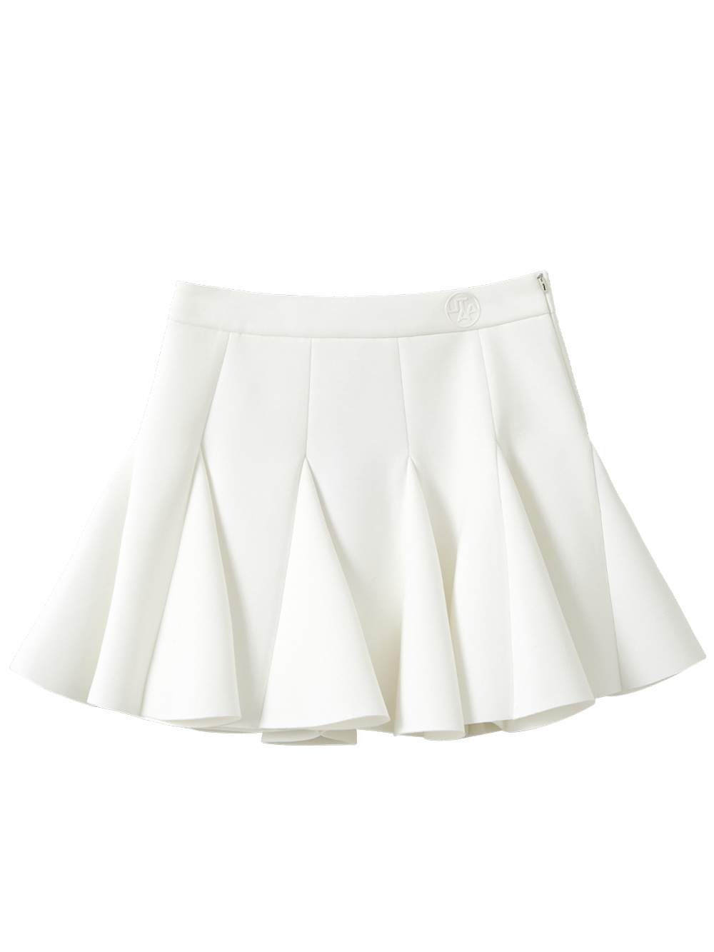 UTAA Bloom Flare Neoprene Skirt : White (UB3SKF733WH)