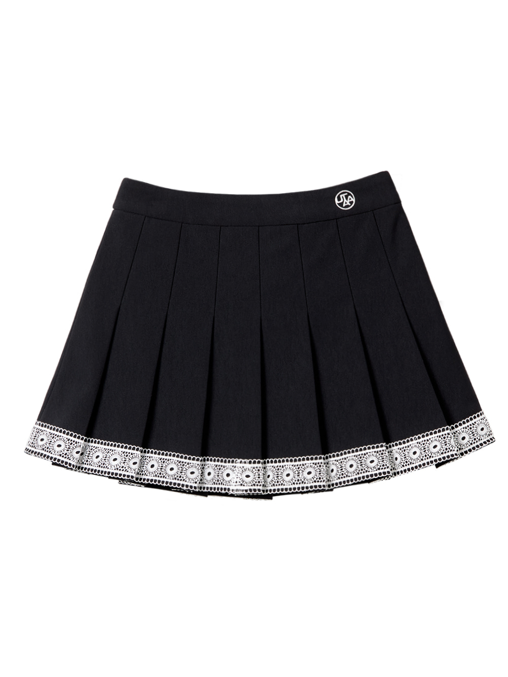 UTAA Notredame Lace Flare Skirt : Black (UB1SKF200BK)