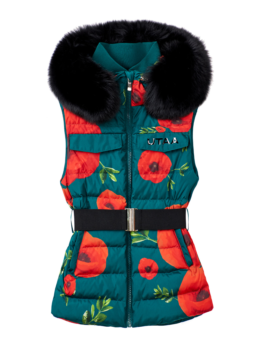 UTAA Poppy Alpine Fox Down Vest : Green (UA4DVF470GN)