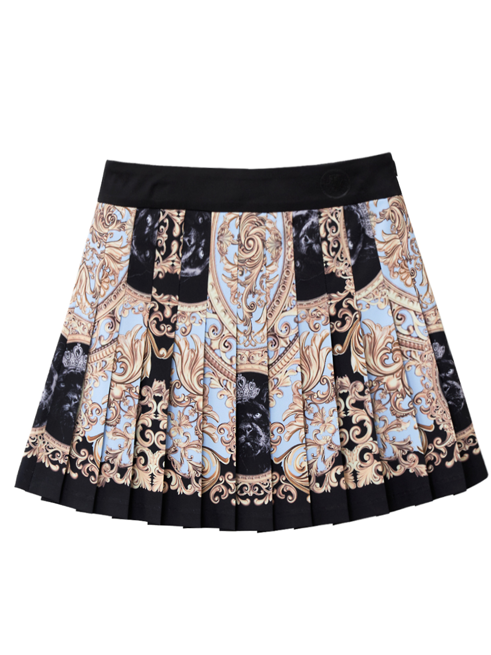 UTAA Folding Baroque Pleats Skirt : Black (UB2SKF302BK)