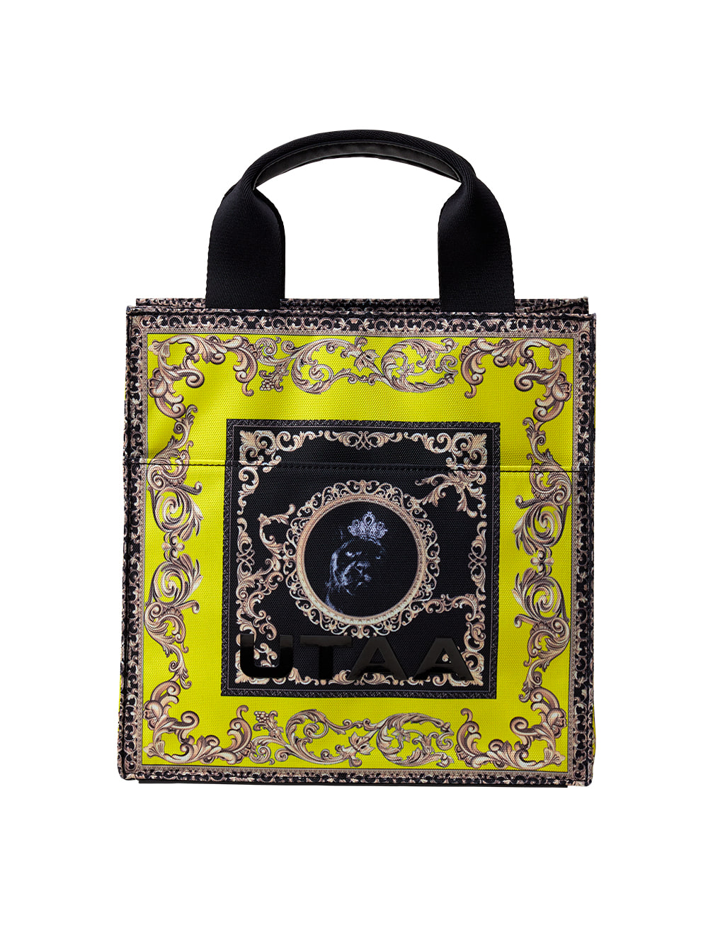 UTAA Neon Baroque Tote Bag : Yellow (UB0GAF301YE)