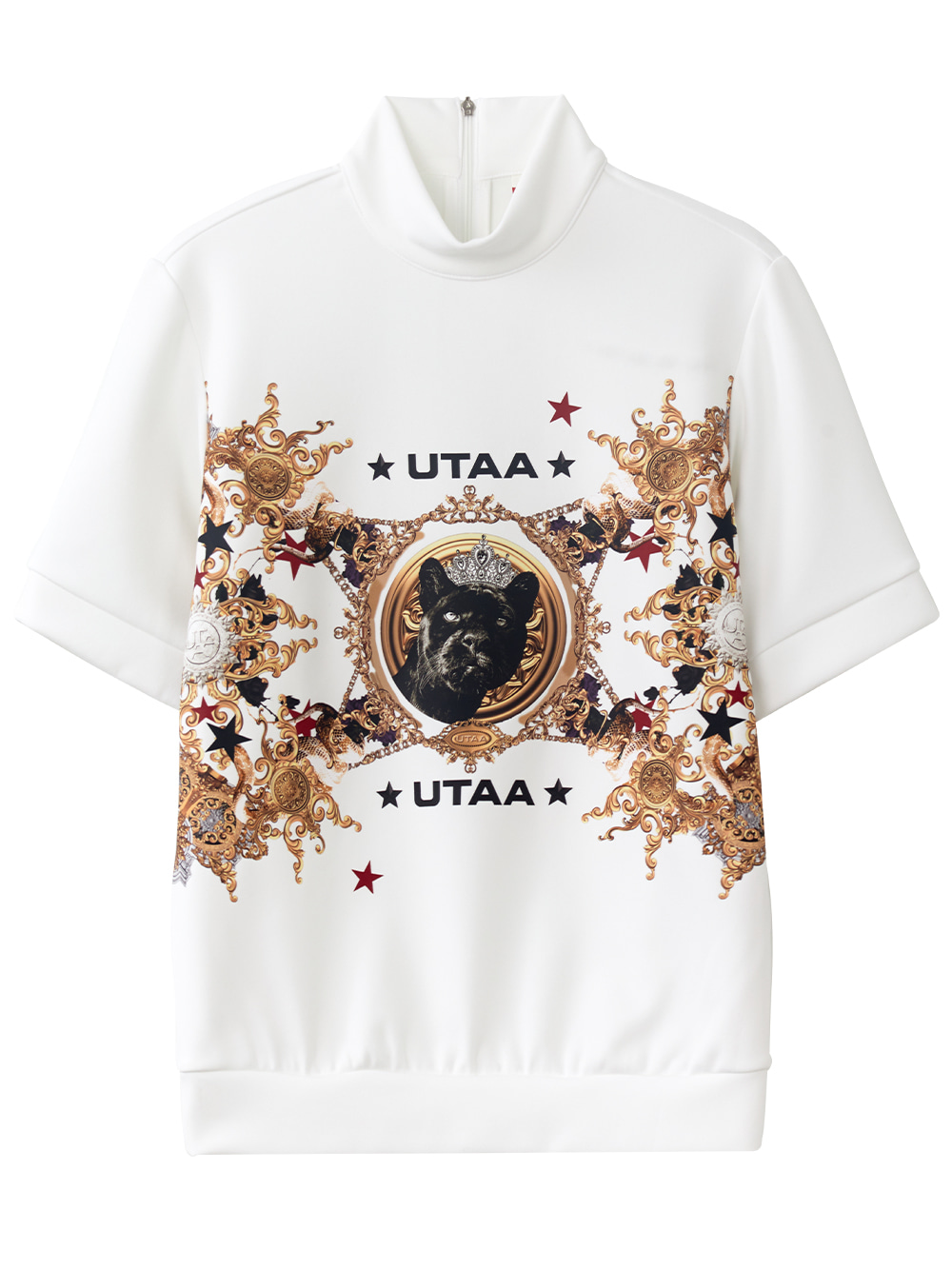UTAA Lightmare Neo Turtleneck Tee : White  (UB2TSF234WH)