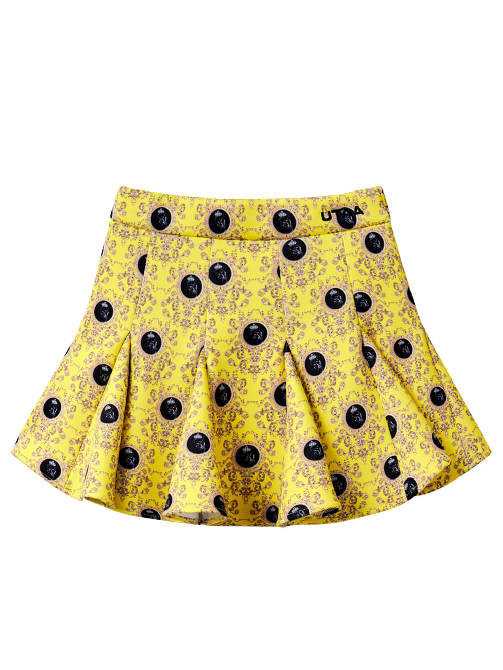 UTAA Dot Panther Neoprene Bloom Skirt : Yellow (UB2SKF273YE)
