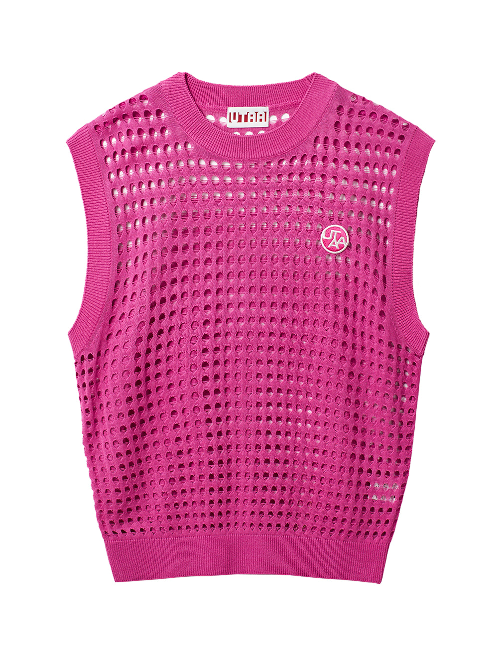 UTAA Punching Scasi Knit Vest : Pink (UB2KVF253PK)