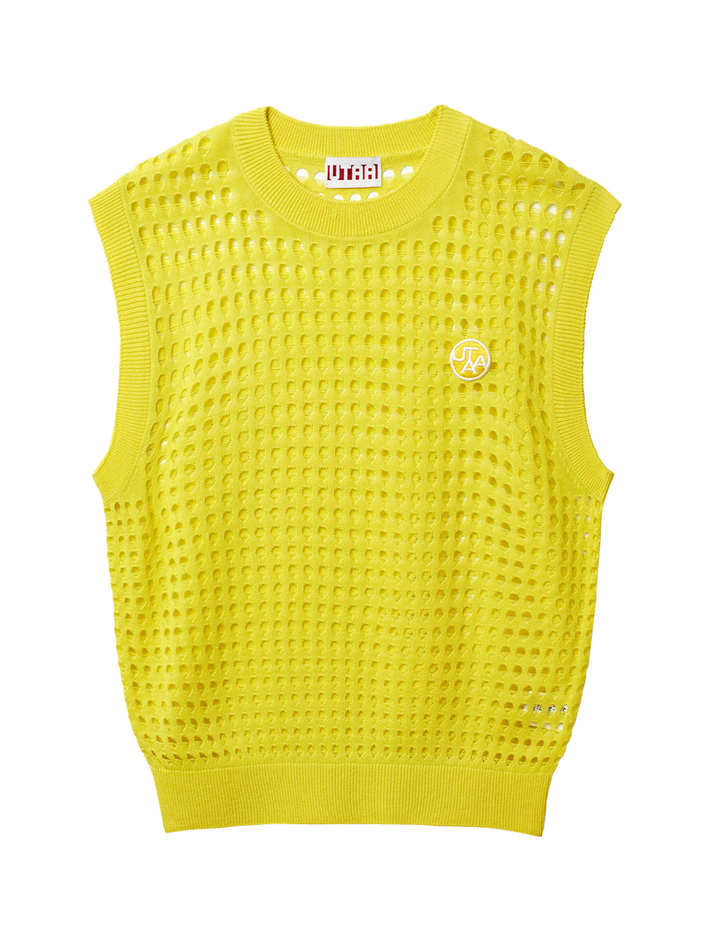 UTAA Punching Scasi Knit Vest : Yellow (UB2KVF253YE)