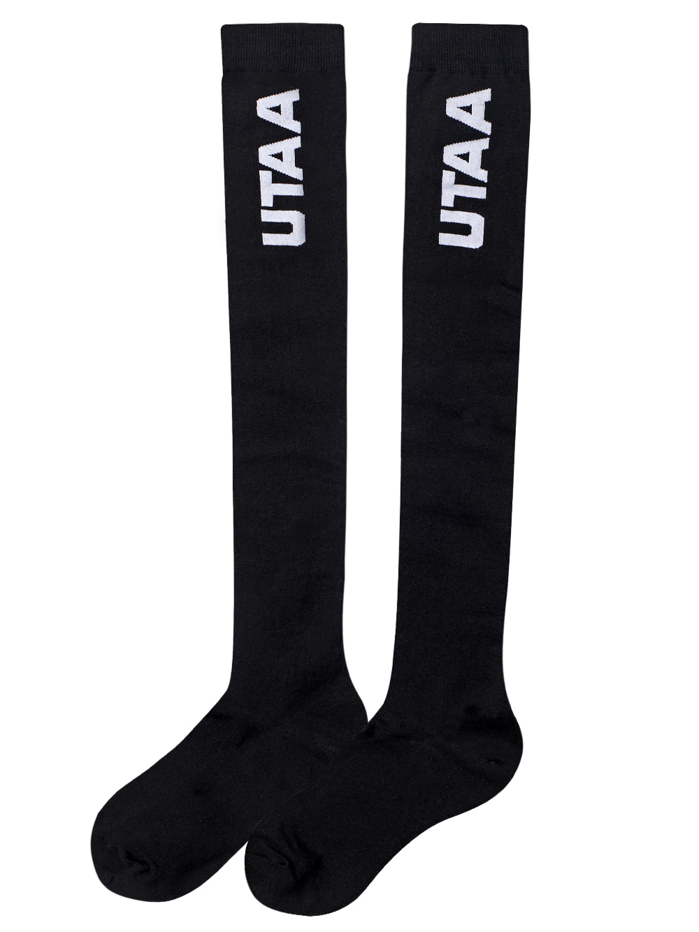 UTAA Logo Knee Socks : Black (UB0GSF153BK)