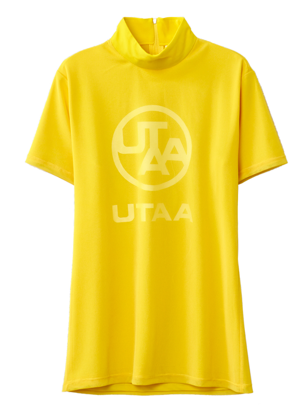 UTAA Swing Fit Mix Mesh Turtleneck Tee : Yellow (UB2TSF179YE)
