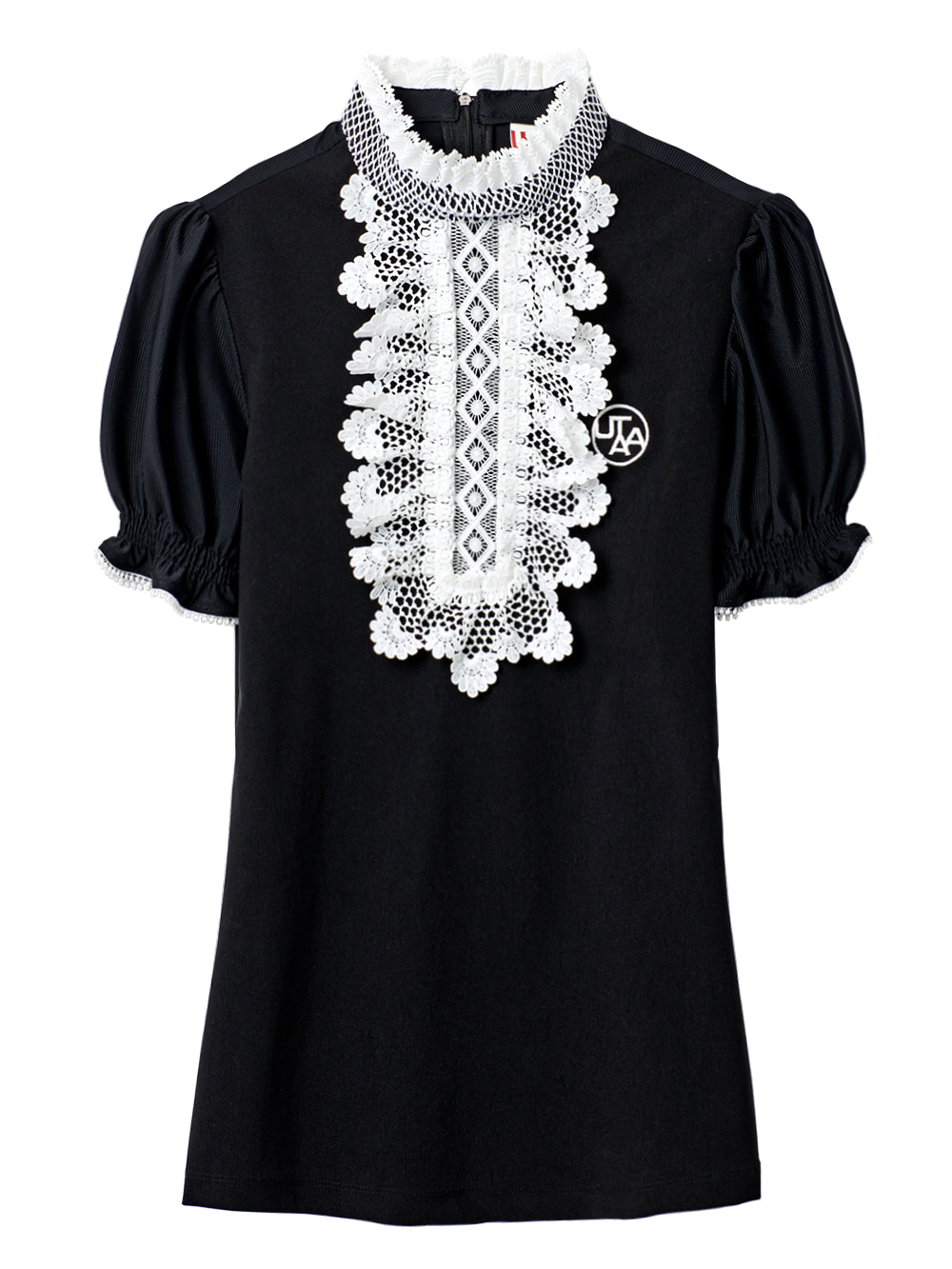 UTAA Notredame Lace Flare T-shirts : Black (UB2TSF200BK)