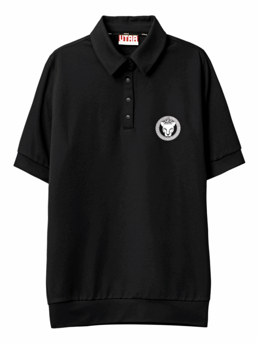 UTAA Scudo Ring Panther Polo Shirts  : Men&#039;s Black (UB2TSM380BK)