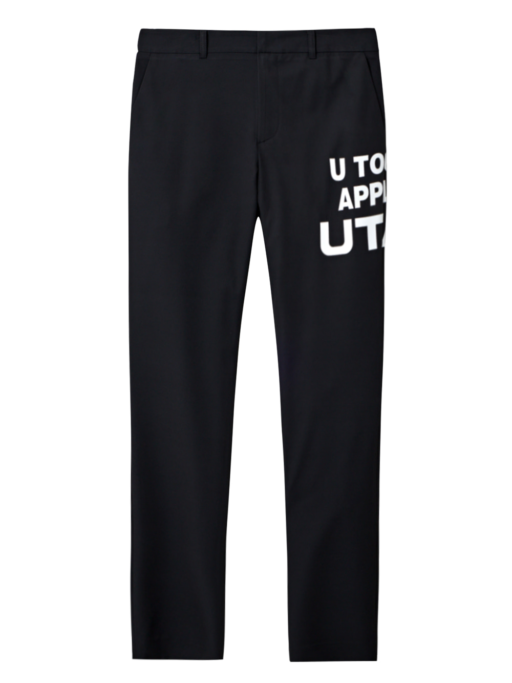 UTAA Standard Fit Bold Typo Pants : Men&#039;s Black (UB2PTM505BK)
