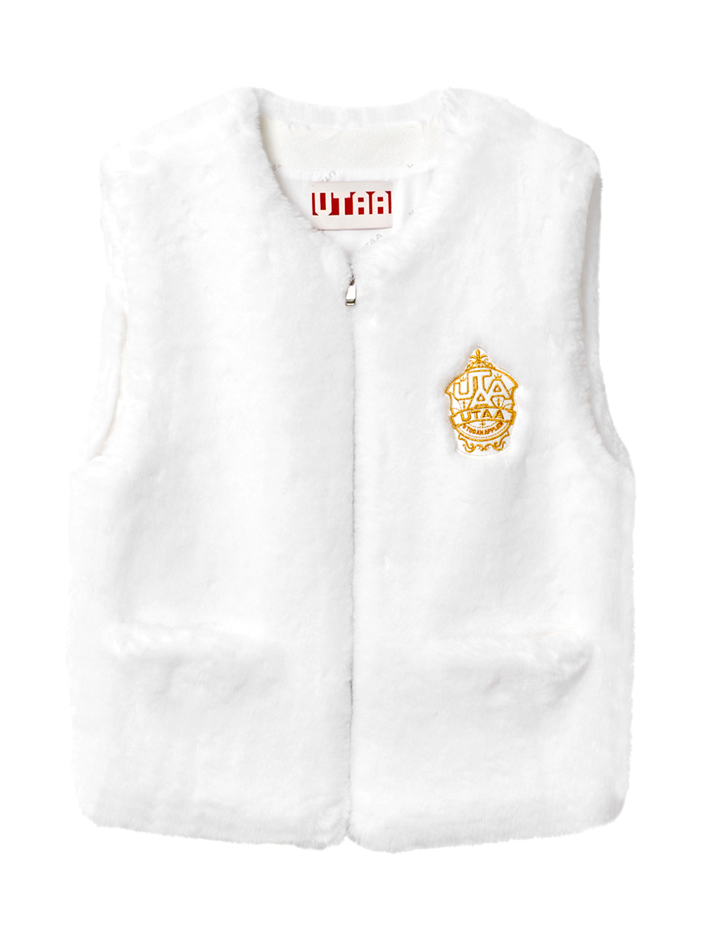 UTAA Egis Snow Pocket Fur Vest : Women&#039;s White(UB4VTF839WH)