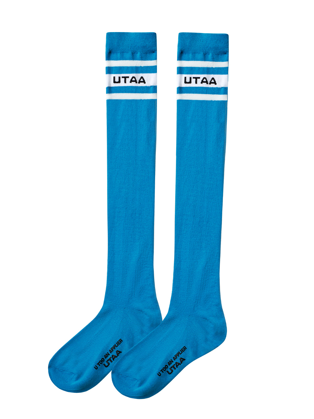 UTAA Neon Passenger Logo Knee Socks : Sky Blue(UC0GSF158SB)