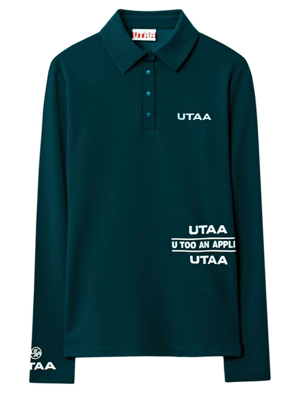 UTAA Tag Line Crown Panther PK Sleeve : Men&#039;s Green (UC1TLM761GN)