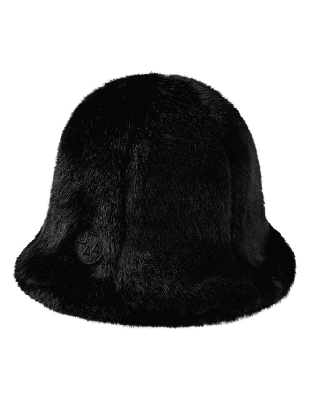 UTAA Symbol Snow Fur Bucket Hat : Women&#039;s Black (UB4GCF746BK)