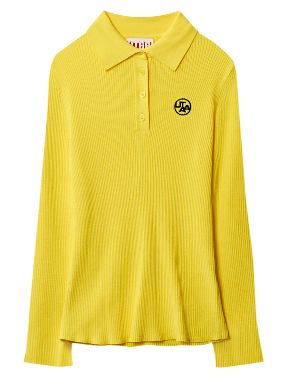 UTAA Symbol PK Knit Pullover : Yellow (UB3KTF412YE)