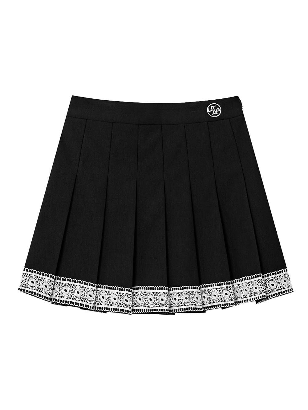 UTAA Notredame Lace Flare Skirt : Black (UC1SKF200BK)