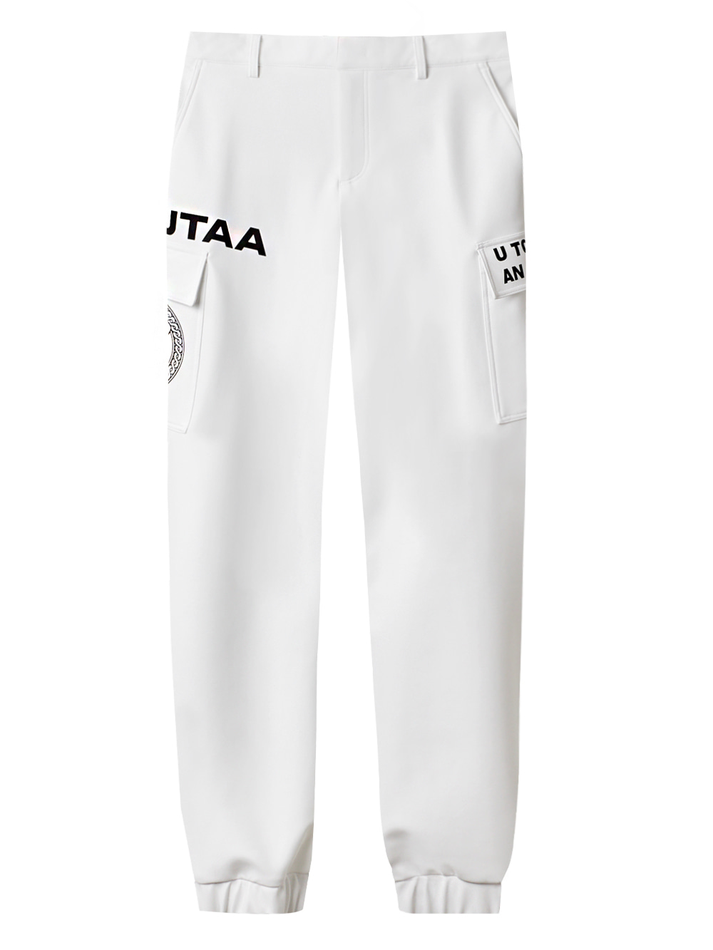 UTAA Panther Circle  Pocket Jogger Pants  : Men&#039;s White (UC1PTM762WH)
