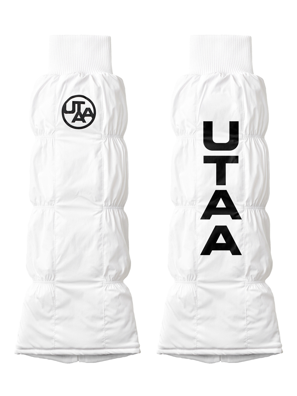 UTAA Symbol Logo Padded Leg Warmers : Women&#039;s White (UB4GXF520WH)
