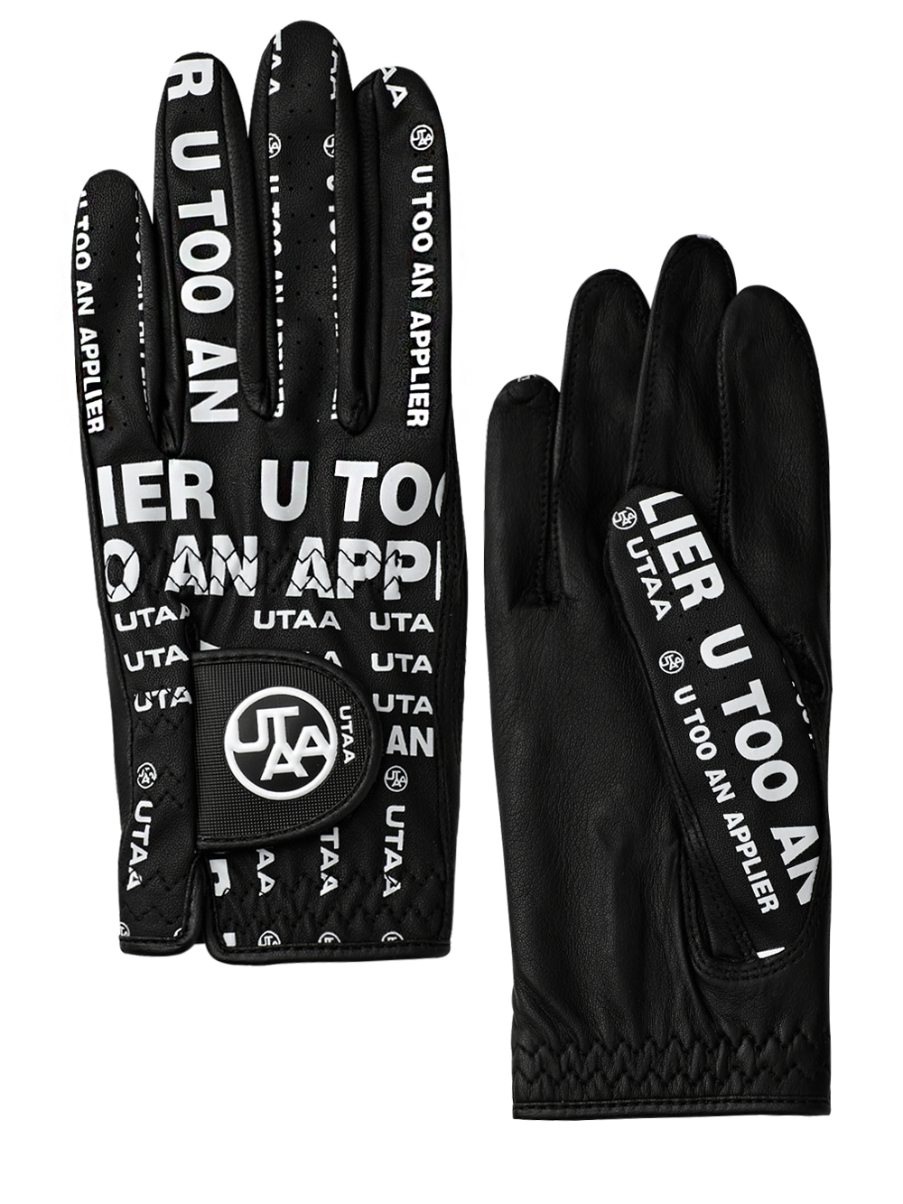 UTAA Traffic Messenger Sheepskin Golf Gloves : Women&#039;s Black(UC0GVF651BK)