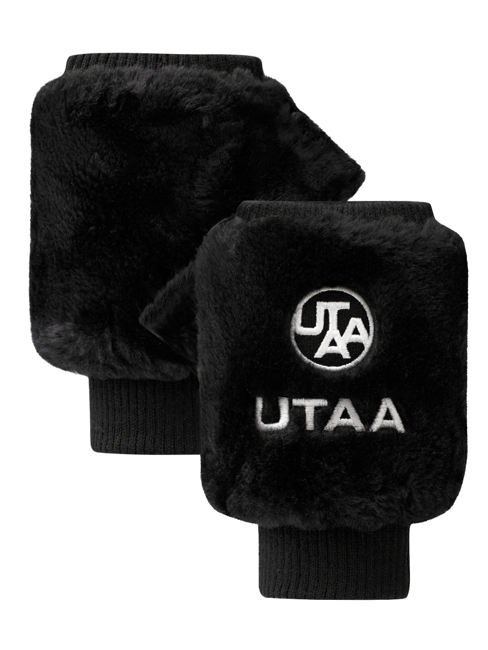 UTAA Symbol Logo Fur Hand Warmer : Black(UB4GVF622BK)