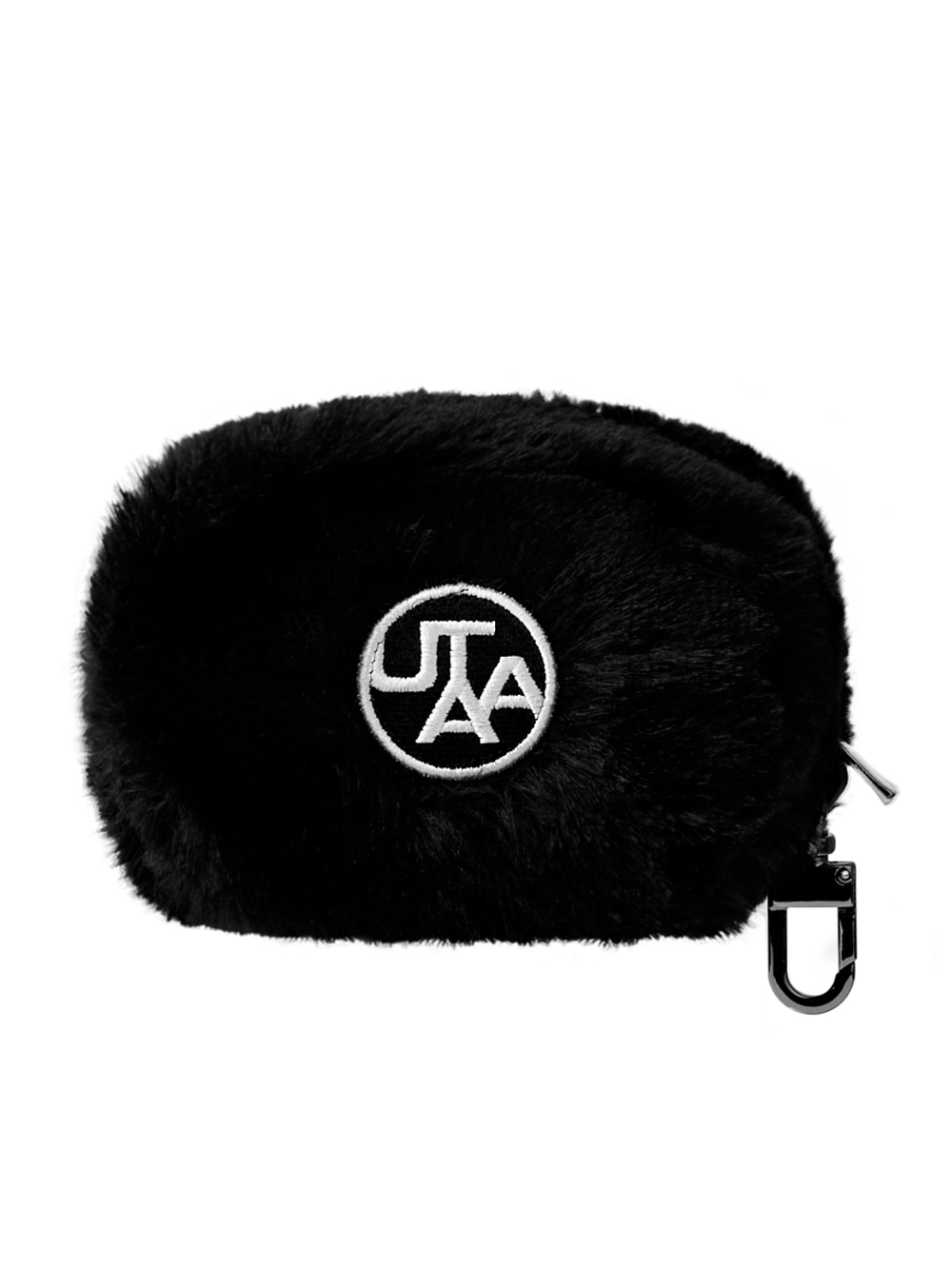 UTAA Logo Snow Fur Ball Pouch : Women&#039;s Black (UA4GAF620BK)