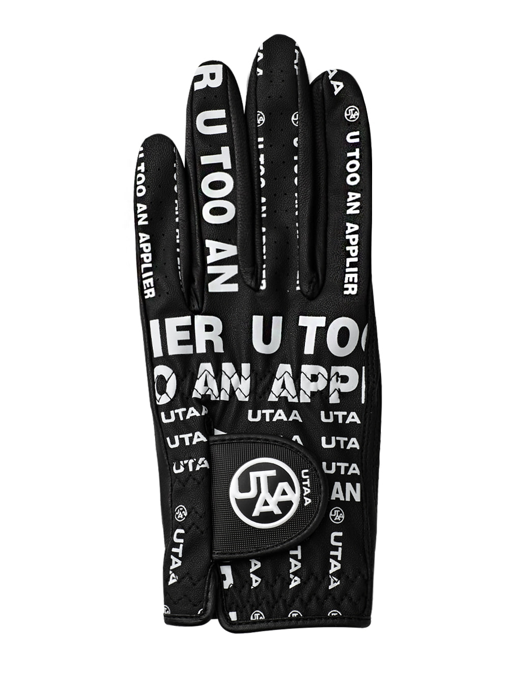UTAA Traffic Messenger Sheepskin Golf Glove : Men&#039;s Black(UC0GVM651BK)