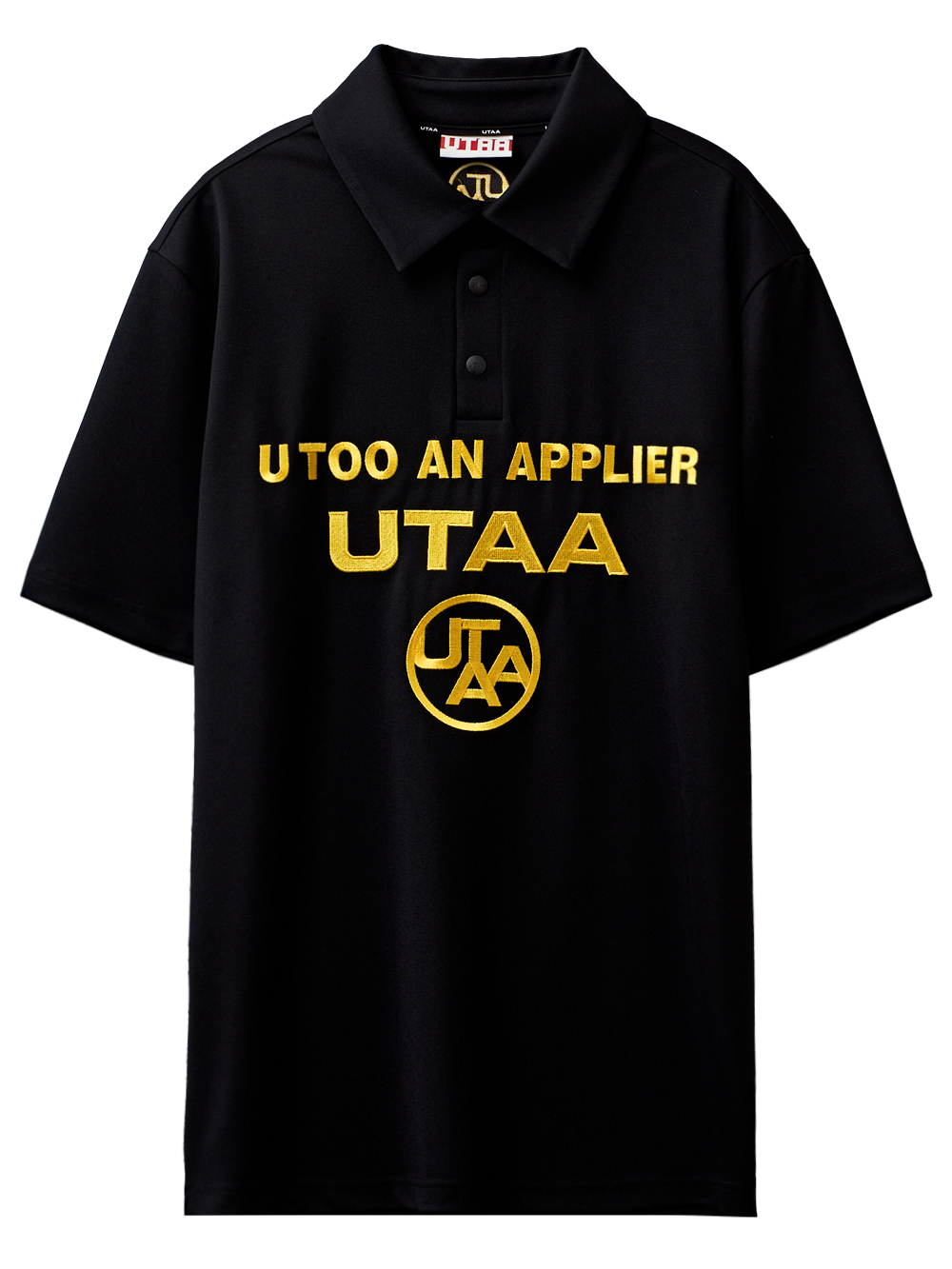 UTAA Swing Fit Logo PK T-Shirts : Men&#039;s Black  (UC2TSM424BK)