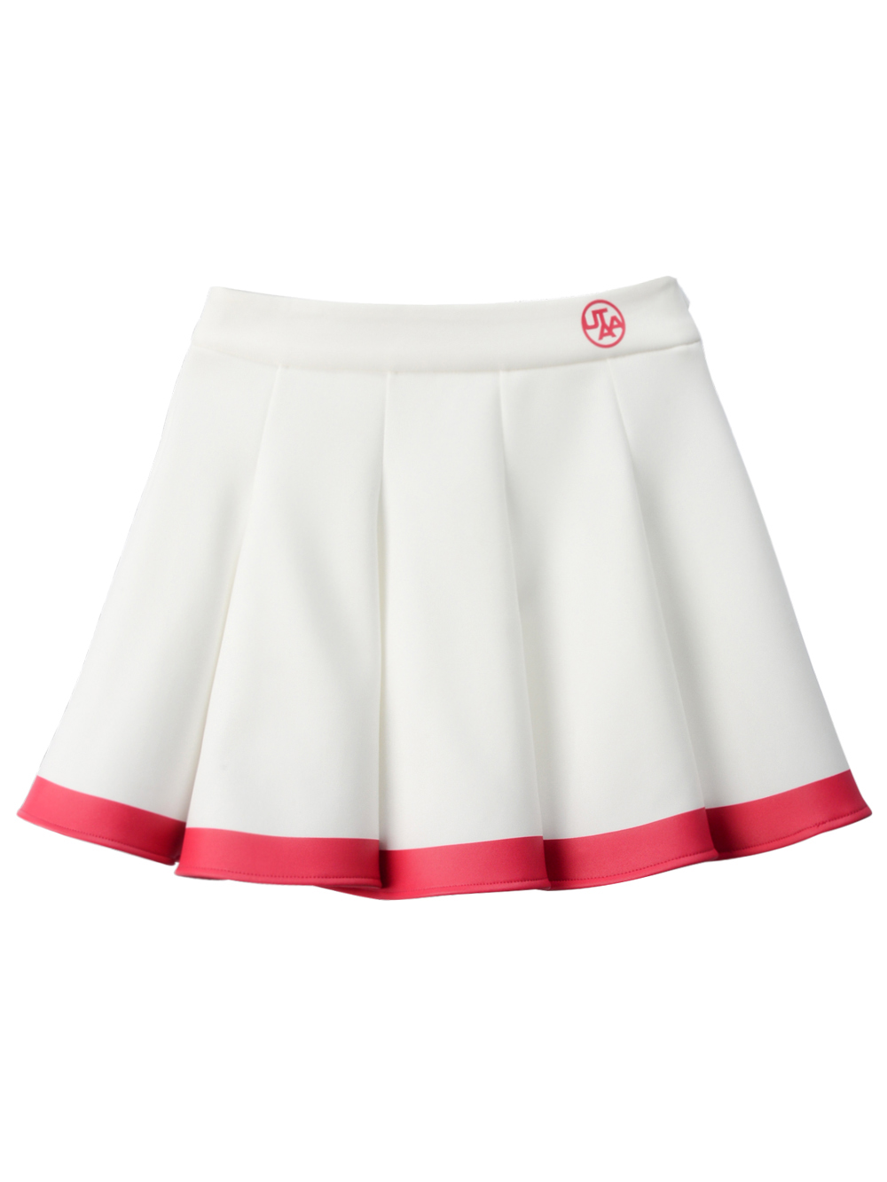 UTAA Baroque Neoprene Flare Skirt  :  Women&#039;s White (UC2SSF421WH)