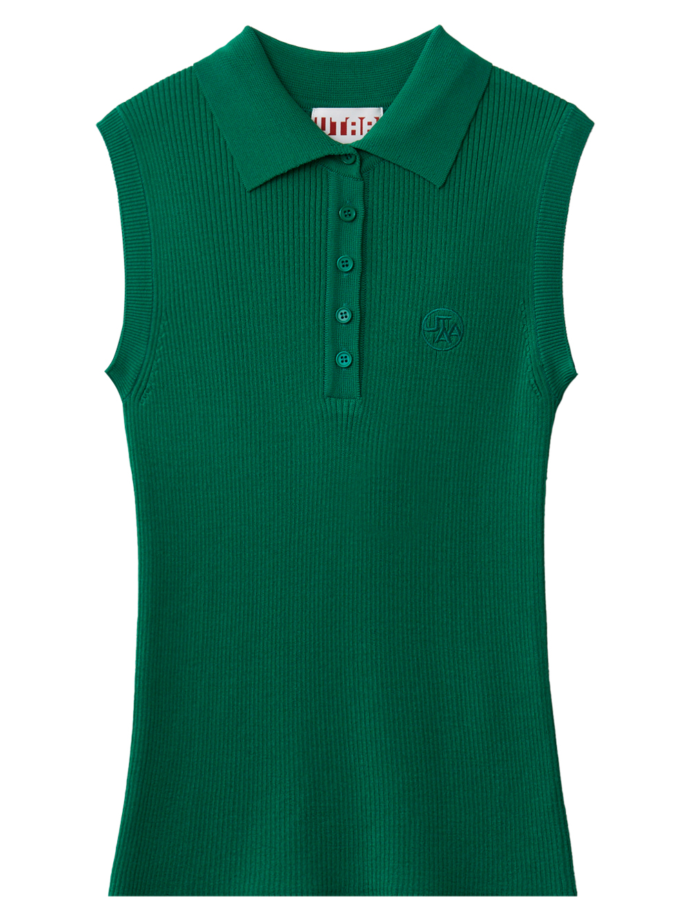 UTAA Symbol Knit Sleeveless Shirt : Women&#039;s Green  (UC2KTF419GN)